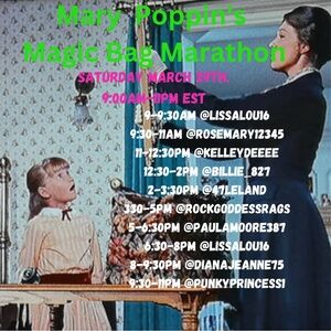 Mary Poppins Magic Bag Marathon Event Poster